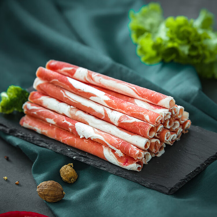 宁鑫 宁夏盐池滩羊  原切羊肉卷300g 火锅食材 清真食品 地理标志产品 菜管家商品