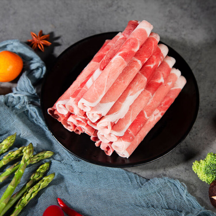 宁鑫 宁夏盐池滩羊  原切羊肉卷300g 火锅食材 清真食品 地理标志产品 菜管家商品