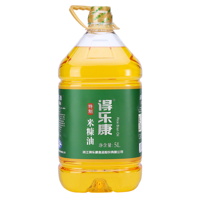 得乐康 谷黄金米糠油 5L食用油 家用桶装粮油  