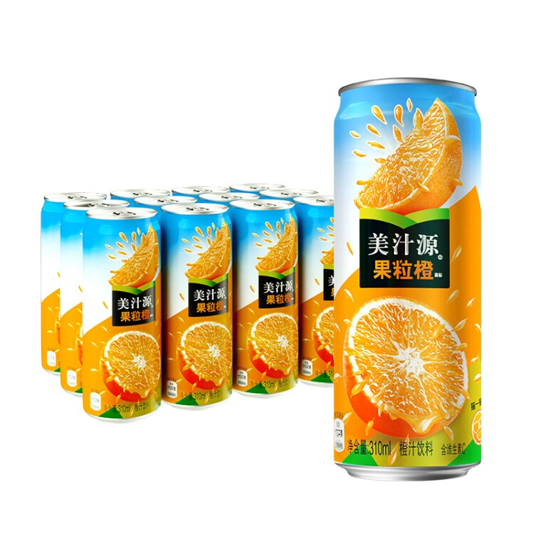 可口可樂（Coca-Cola）美汁源 Minute Maid 果粒橙 果汁飲料 310ml*12 整箱裝 菜管家商品