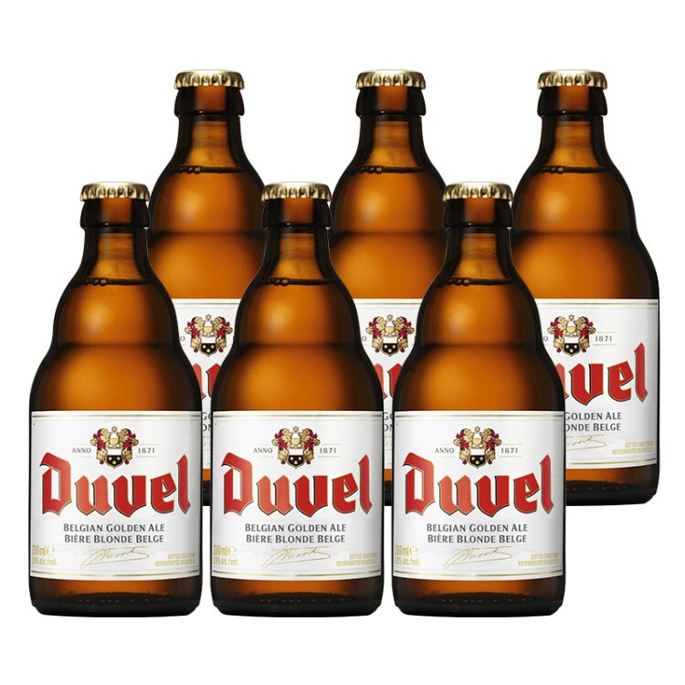督威（DuveL）黃金精釀啤酒 330ml*6瓶 比利時原瓶進口