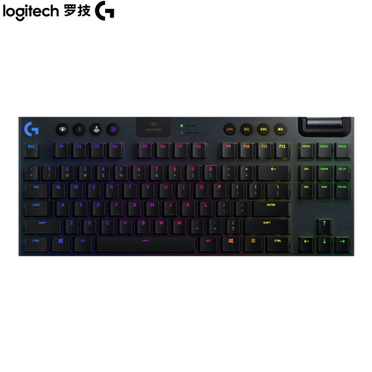 罗技（G）G913 TKL 机械键盘无线蓝牙双模RGB背光矮轴无数字键盘L轴（类