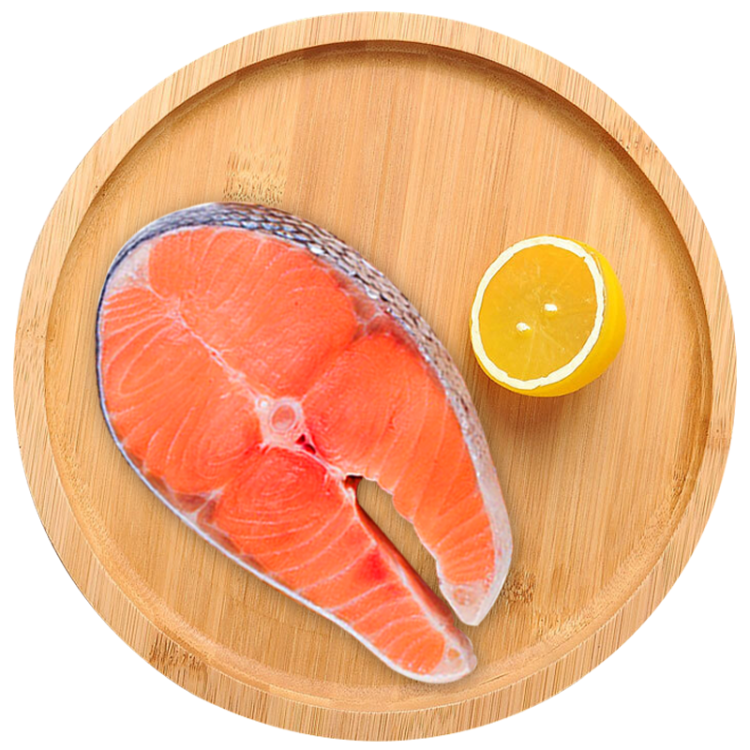 鮮京采原切智利三文魚段1kg/盒5-6片海鮮水產生鮮食材核酸已檢測