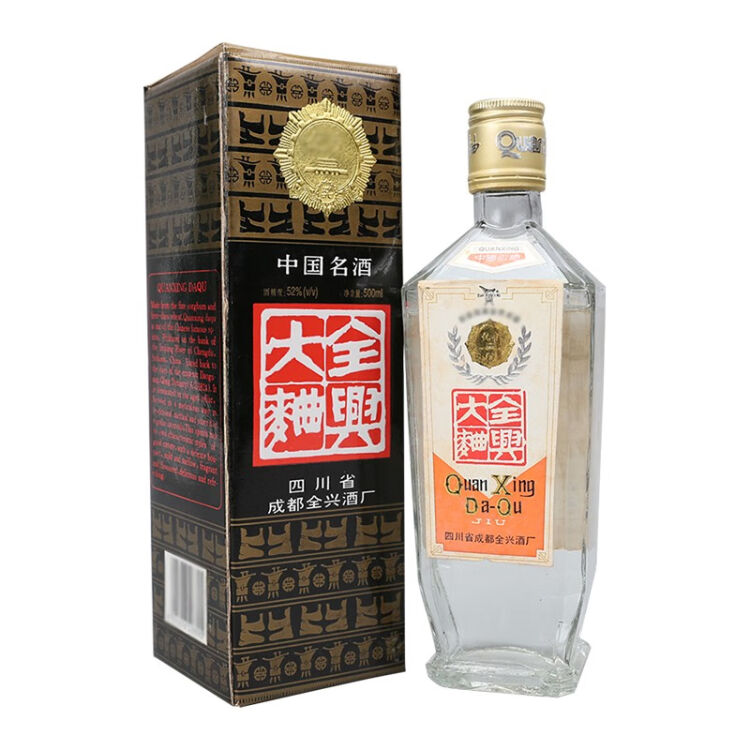 歌德老酒行全兴大曲（金盖）52度500ml 浓香型白酒1995年【图片价格品牌