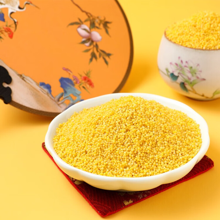 十月稻田 24年新米 山西黄小米 2.5kg 五谷杂粮 粗粮 早餐小米粥 真空5斤 菜管家商品