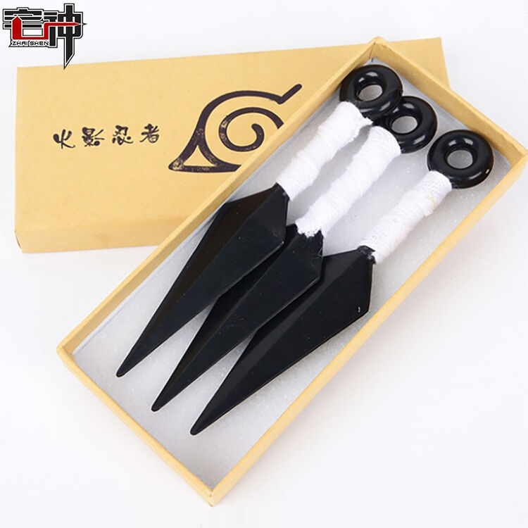 火影忍者cosplay道具周边四代目火影苦无鸣人佐助塑料飞镖手里剑玩具模型白色小苦无3件套 图片价格品牌评论 京东