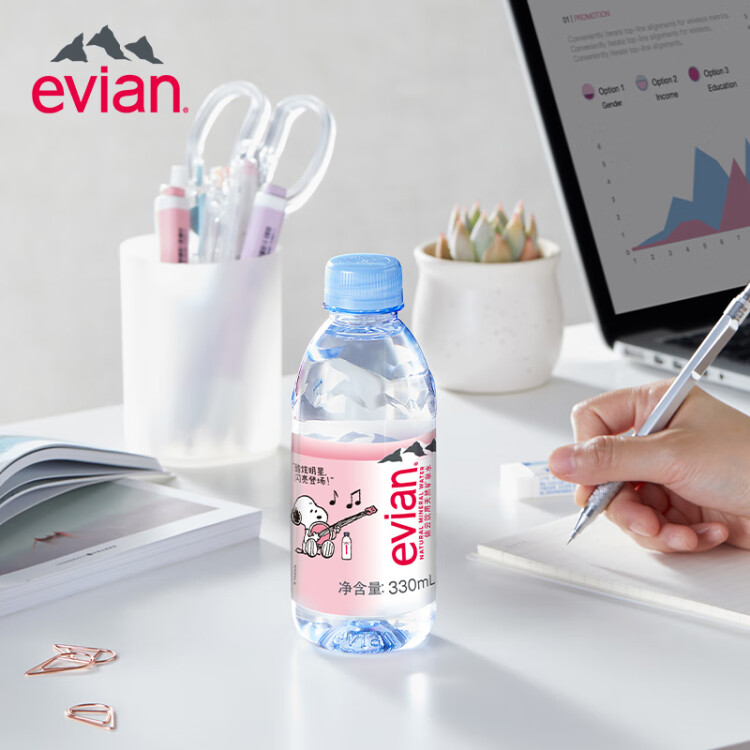 依云（evian）330ml*24瓶饮用水高端矿泉水 会议商务用水 菜管家商品