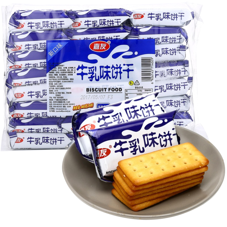 嘉友 牛乳味饼干早餐休闲零食468g 光明服务菜管家商品 