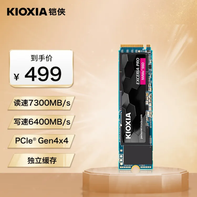 铠侠（Kioxia）1TB SSD固态硬盘NVMe M.2接口EXCERIA Pro SE10 极至超速 
