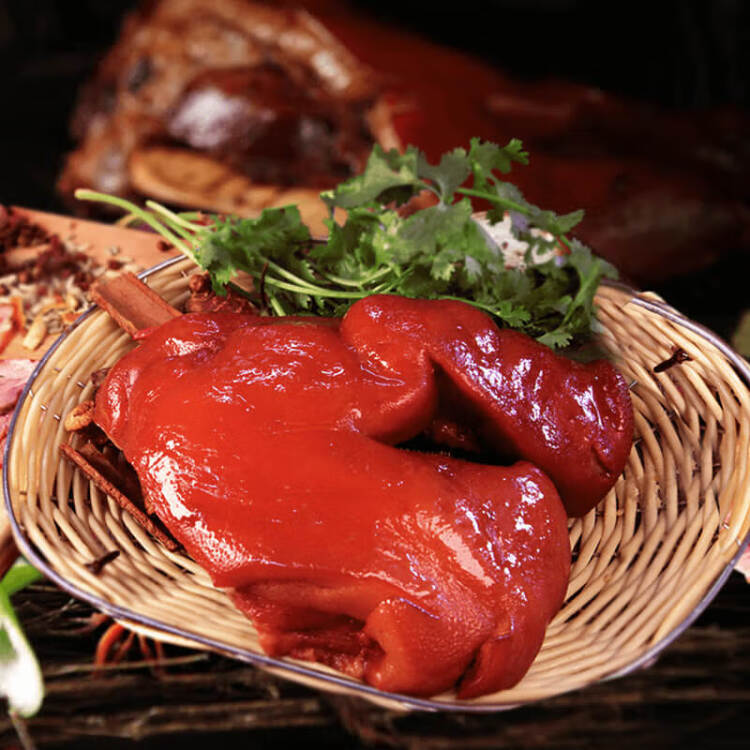 大紅門香鹵豬頭肉450g 熟食臘味即食下酒菜鹵味速食北京特產(chǎn)中華老字號 光明服務(wù)菜管家商品