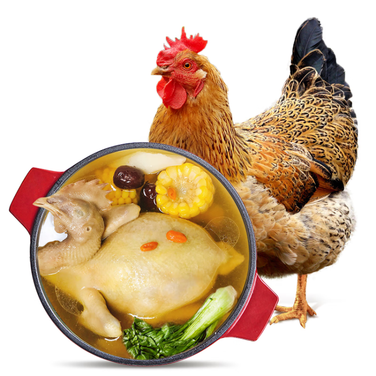 溫氏 供港富硒老母雞1.4kg 冷凍 農家走地雞 月子湯散養500天以上