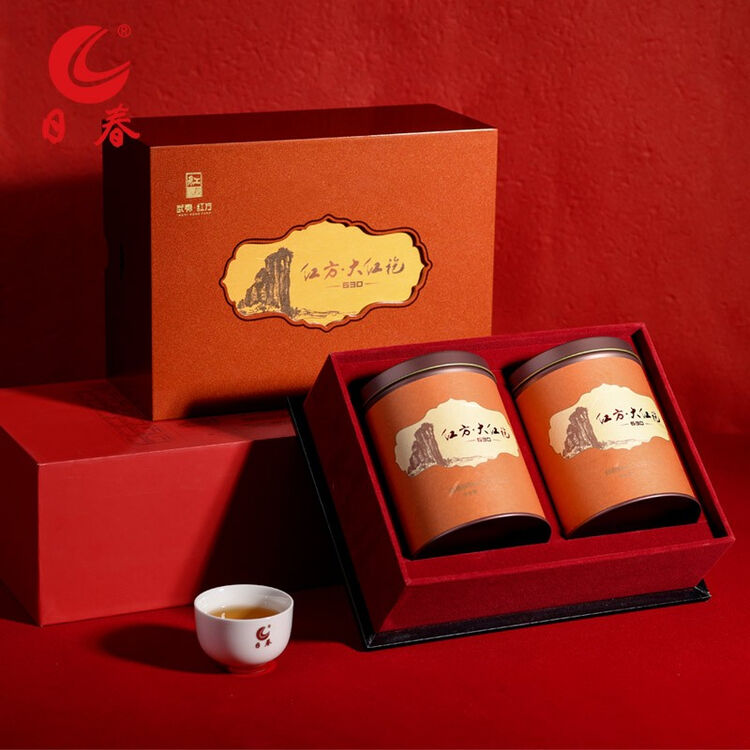 日春茶业武夷山大红袍茶叶大红袍630125g福建岩茶礼盒装乌龙茶