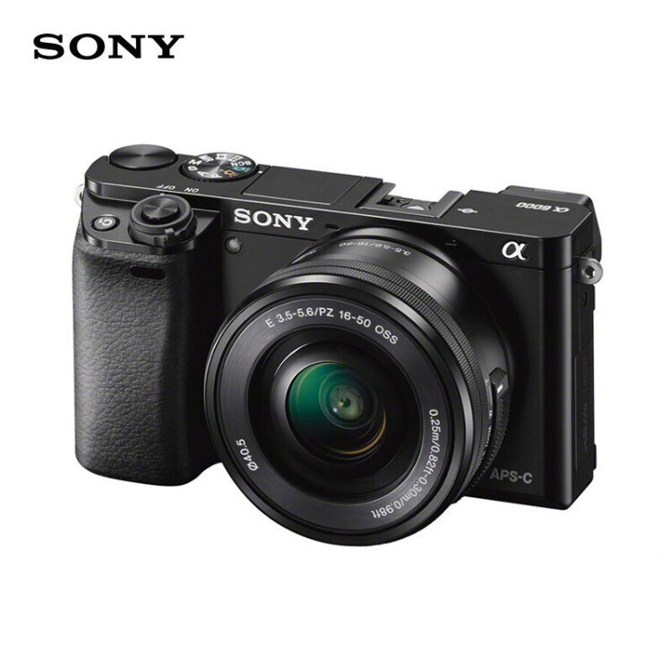 索尼（SONY）Alpha 6000L APS-C微单数码相机标准套装黑色（约2430万 