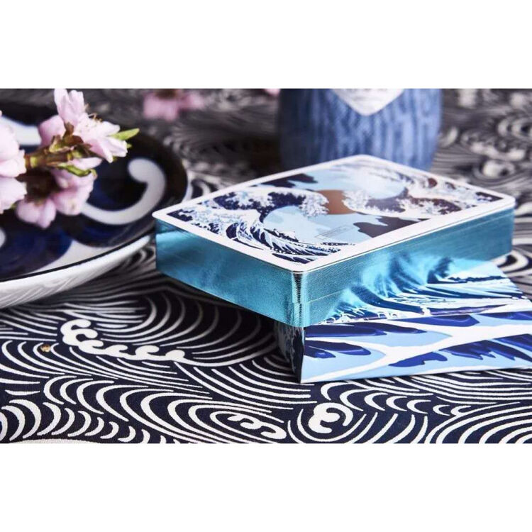 新品 Epcs 现货 牌盒神奈川冲浪里浮世绘花切收藏扑克牌天蓝色现货 图片价格品牌评论 京东