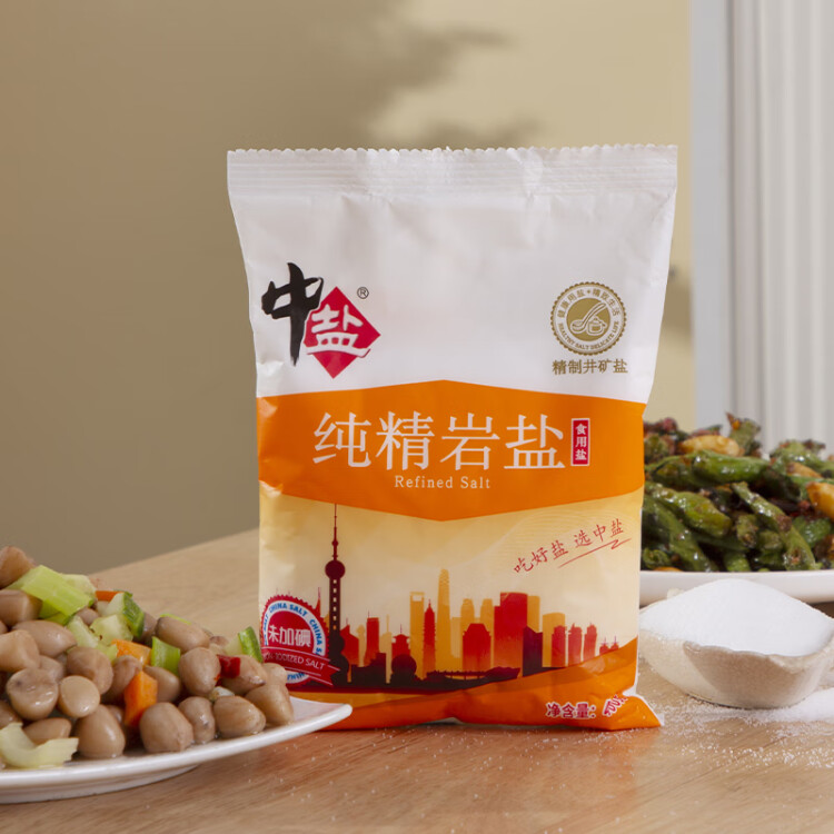 中鹽  巖鹽400g【未加碘】細(xì)鹽  中鹽出品 菜管家商品