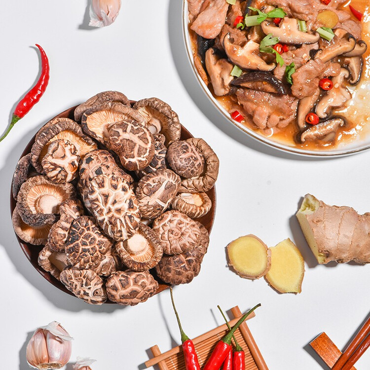 少慧花菇0g 福建宁德特产食用菌茶花菇香菇蘑菇山珍干货 商品详情 菜管家