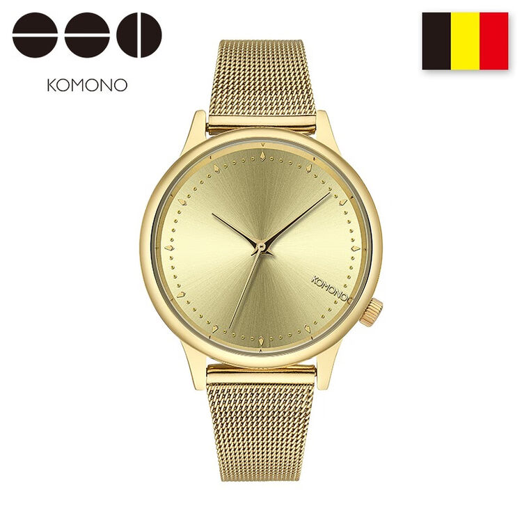 komono克莫诺手表女复古商务职场气质女士手表米兰钢带手表女士生活