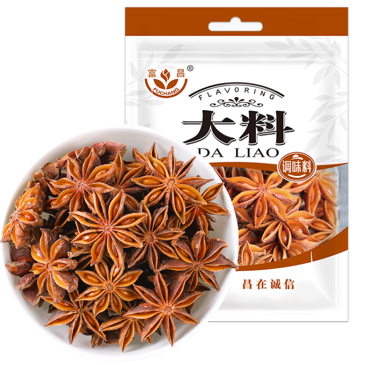 富昌 香辛料 大料50g 不熏不掺 八角茴香大料 火锅调料 佐料炖肉料 菜管家商品