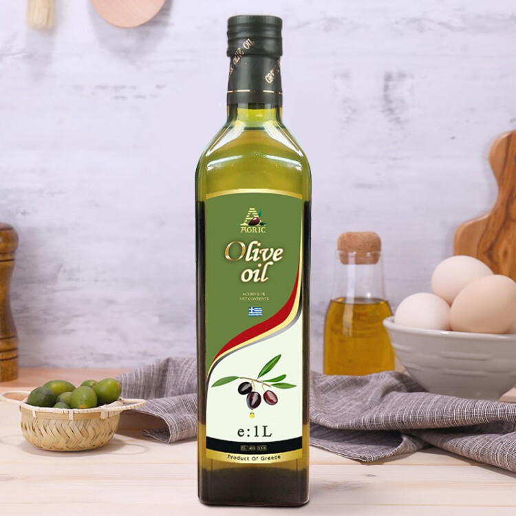 阿格利司（AGRIC）纯正橄榄油1L瓶装 希腊原装进口 炒菜凉拌健康食用油 光明服务菜管家商品 