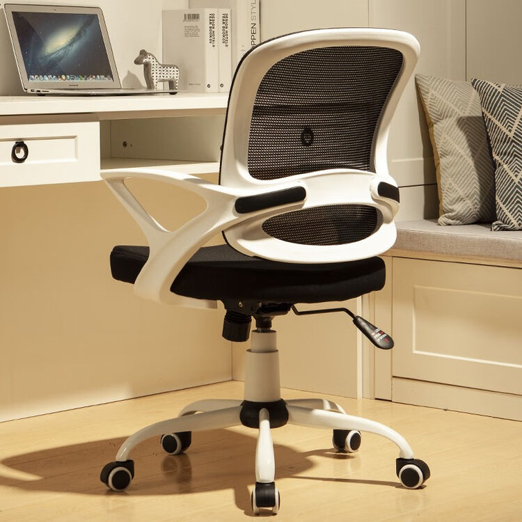 贝尔曼(berlman)电脑椅子家用弓形网布办公椅学习写字宿舍学生椅书房