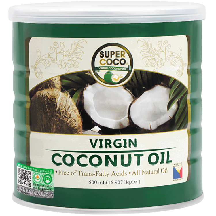 椰来香（SUPERCOCO）有机菲律宾进口天然冷压初榨生酮椰子油coconut oil食用油500ml 光明服务菜管家商品 