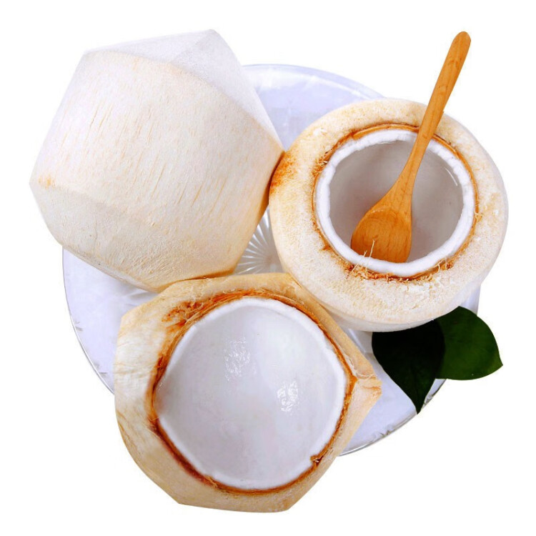 泰国进口椰青 椰子 6个装 单果700g以上 赠送开椰器和吸管 新鲜水果 厂家直送 包邮 光明服务菜管家商品 