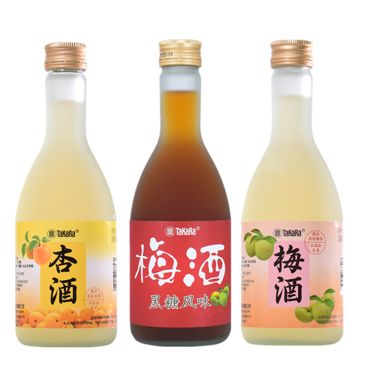 日式梅酒松竹梅梅酒宝takara梅酒青梅酒杏酒黑糖梅酒360ml 3瓶组合装 图片价格品牌评论 京东