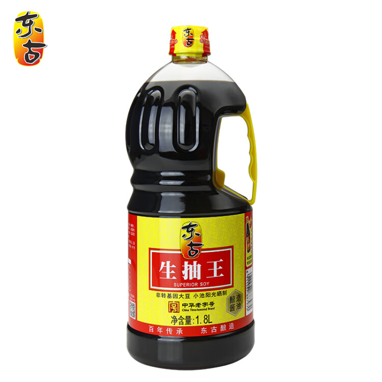 東古 生抽王【釀造醬油】1.8L 紅燒炒菜涼拌鮮味足 中華老字號 菜管家商品