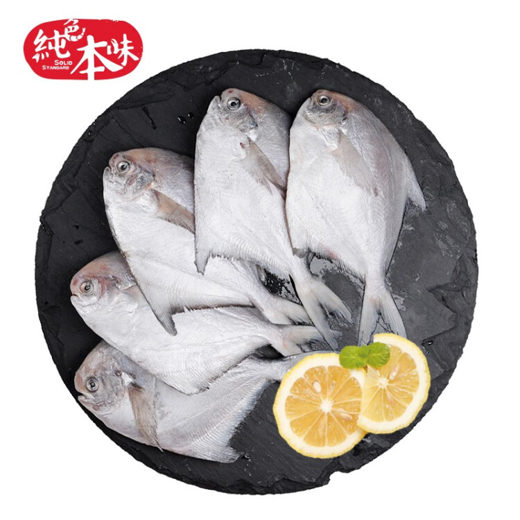 纯色本味 冷冻舟山银鲳鱼 烧烤 健康轻食 白鲳鱼 平鱼 400g/袋 生鲜（4-5条）红烧食材 海鲜水产