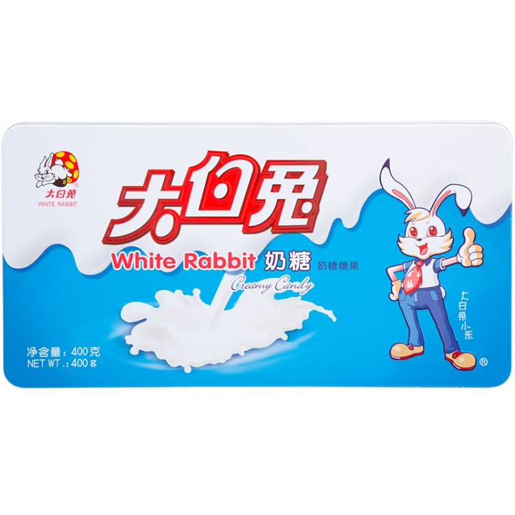 大白兔原味奶糖 年货糖果（礼盒装）休闲零食 上海特产 400g（约72颗） 光明服务菜管家商品 