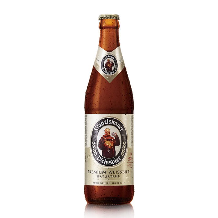 范佳乐（原教士啤酒）德国小麦白啤酒450ml×12瓶整箱装春日出游 菜管家商品