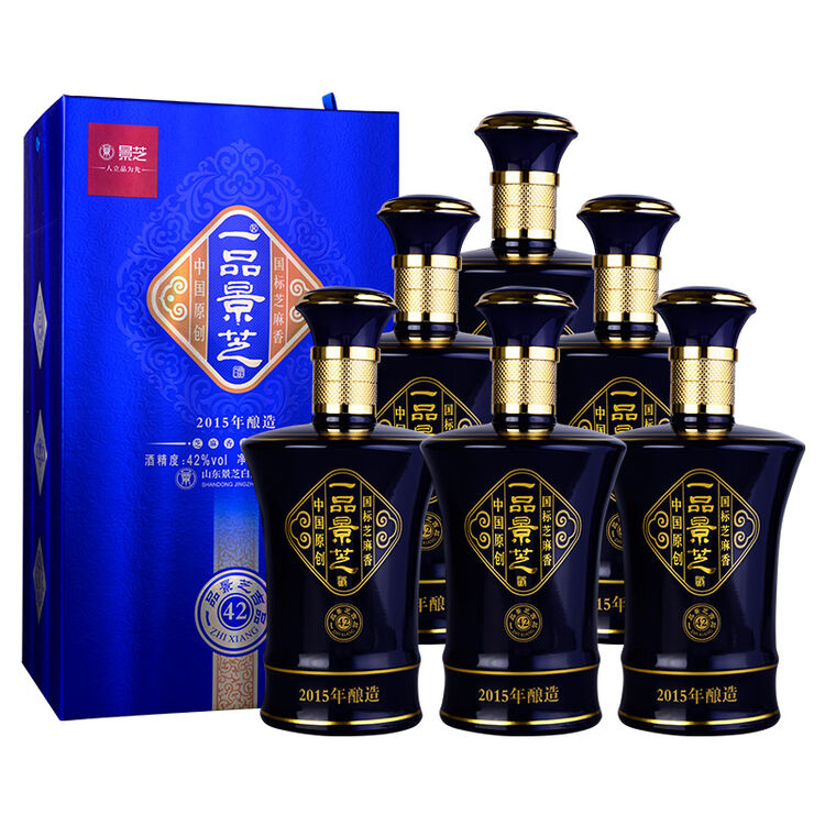 酒厂直发景芝一品景芝吉品42度500ml山东白酒口感芝麻香白酒年货节日