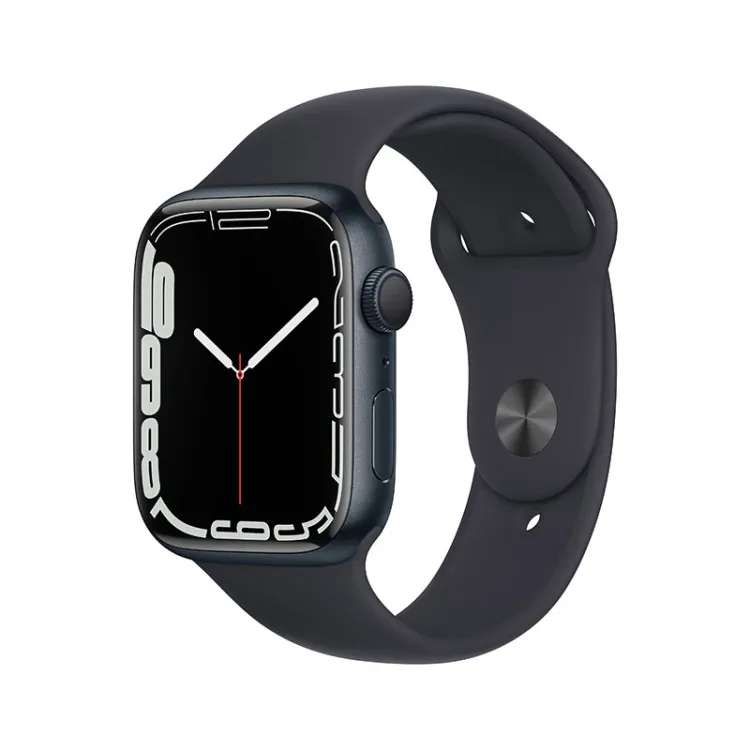 Apple Watch Series 7 智能手表GPS款45 毫米午夜色铝金属表壳午夜色 