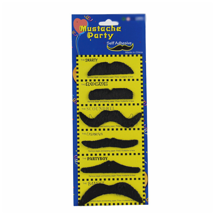 天使丝丝老头八字胡子儿童通用假胡须老爷爷假胡子一字胡舞台表演道具 