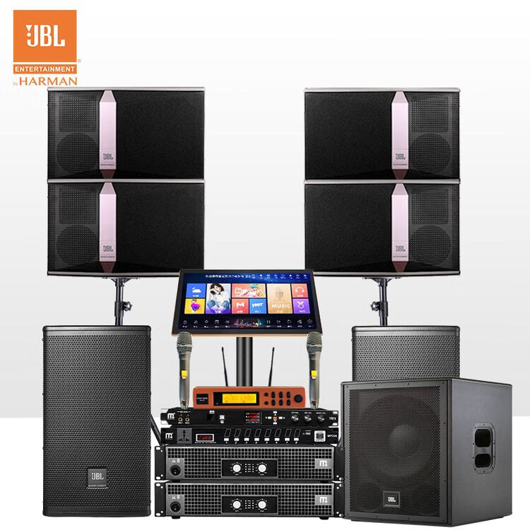 JBL Ki512家庭ktv音响套装点歌机一体机家庭影院组合音响家用卡拉OK音箱专业舞台演出客厅功放音箱【图片 价格 品牌 评论】-京东
