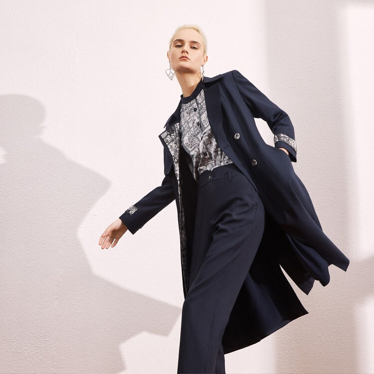 ireneluft艾琳轻奢衬衣女职业职场内搭新款秀场款tcs311263679 普蓝 s