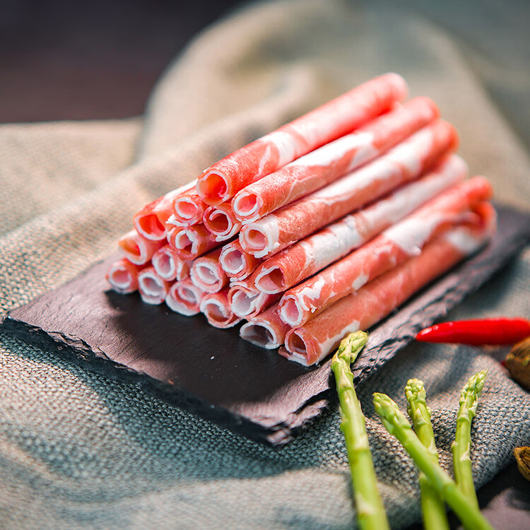 宁鑫 宁夏盐池滩羊  原切羊肉卷300g 火锅食材 清真食品 地理标志产品 菜管家商品