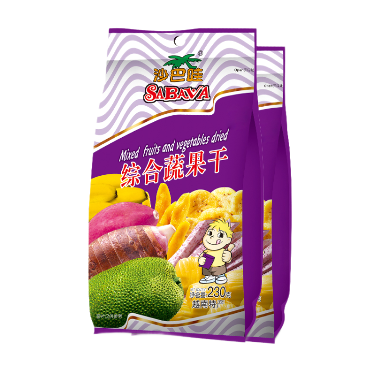 越南进口 沙巴哇（Sabava） 综合蔬果干 230g*2袋（原味）即食蔬菜水果干 进口休闲零食小吃 办公室早餐 光明服务菜管家商品 