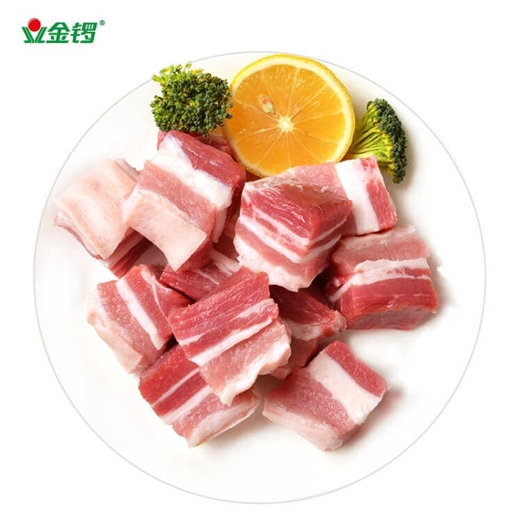 金鑼 國產豬五花肉塊1kg 冷凍帶皮五花肉 豬肉生鮮