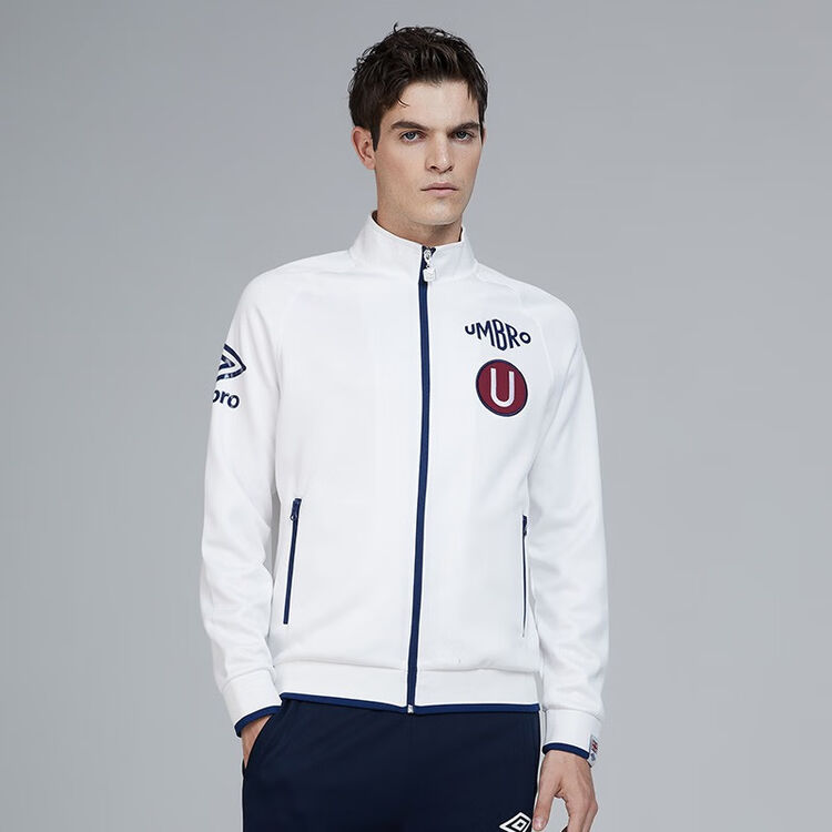 umbro茵宝男装春秋运动外套立领拉链开衫休闲时尚卫衣ucb6327501白色