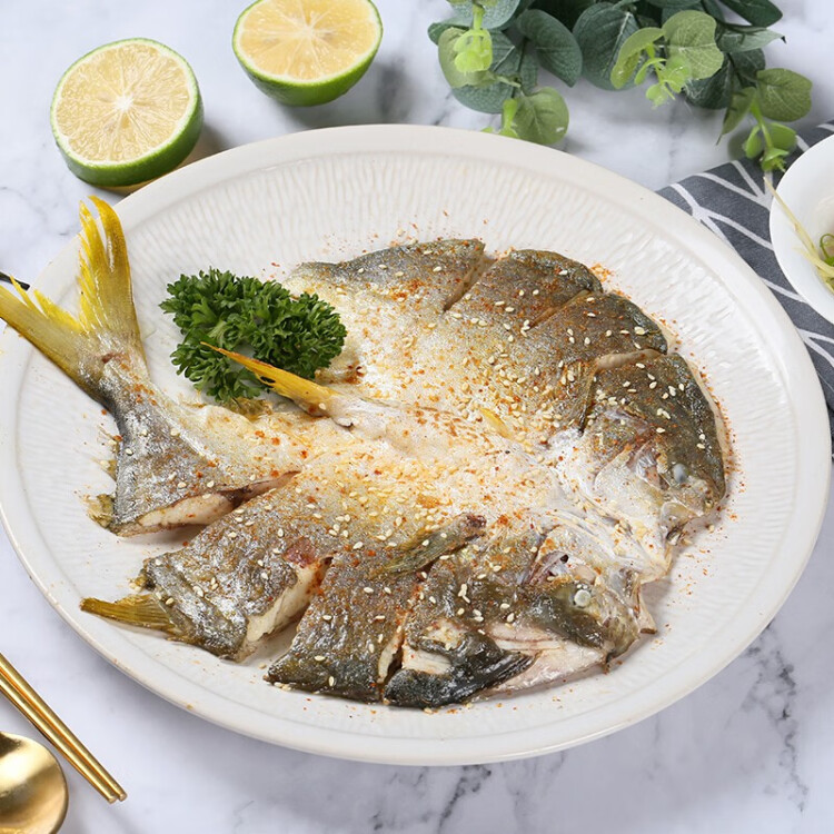 翔泰 冷凍二去金鯧魚340g1條  生鮮魚類 火鍋食材 海鮮水產(chǎn) 光明服務(wù)菜管家商品