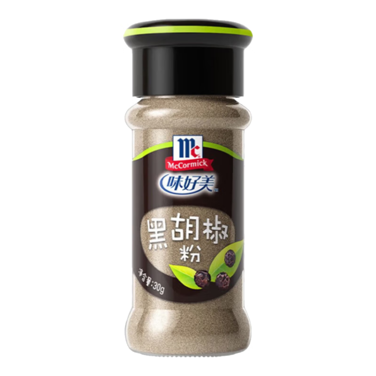 味好美（McCormicK） 香辛料调料 纯黑胡椒粉 30g 自然选材无添加 味好美出品 光明服务菜管家商品