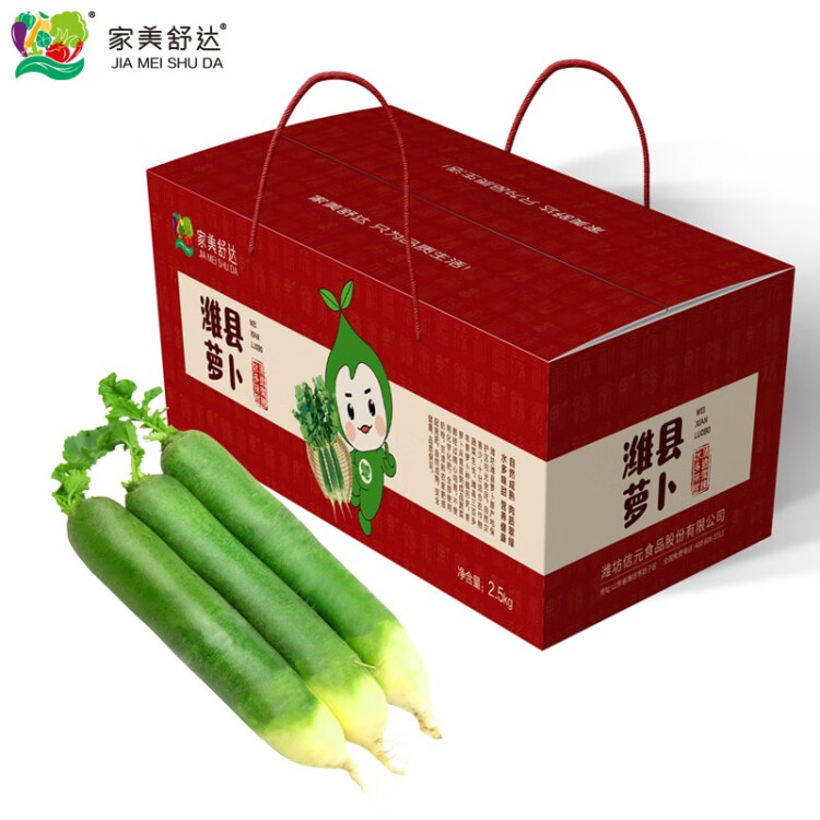 平价菜场 家美舒达  青萝卜 约2.5kg  水果萝卜 新鲜蔬菜礼盒 健康轻食