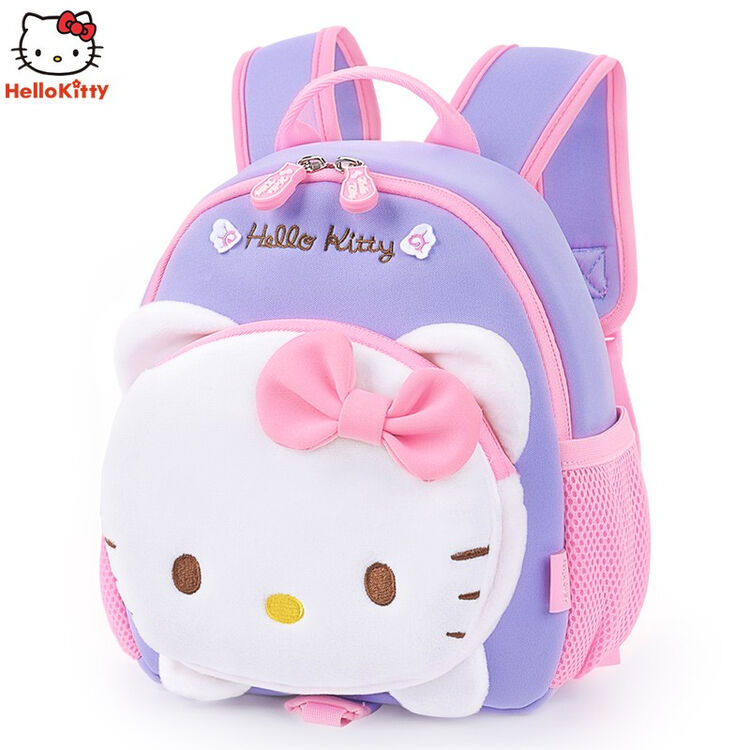 Hello Kitty凯蒂猫Hello Kitty幼儿园书包女儿童宝宝可爱卡通防走失双肩背包 TGKT0012紫色【图片 价格 品牌 评论】-京东