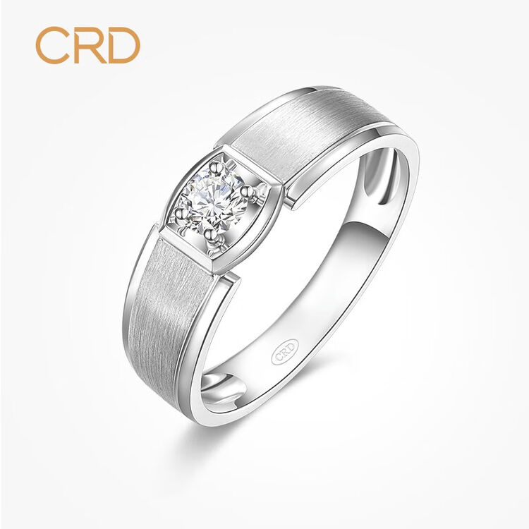 现货闪发crd克徕帝骑士系列钻戒铂金钻石男戒婚戒钻石戒指钻戒男下单
