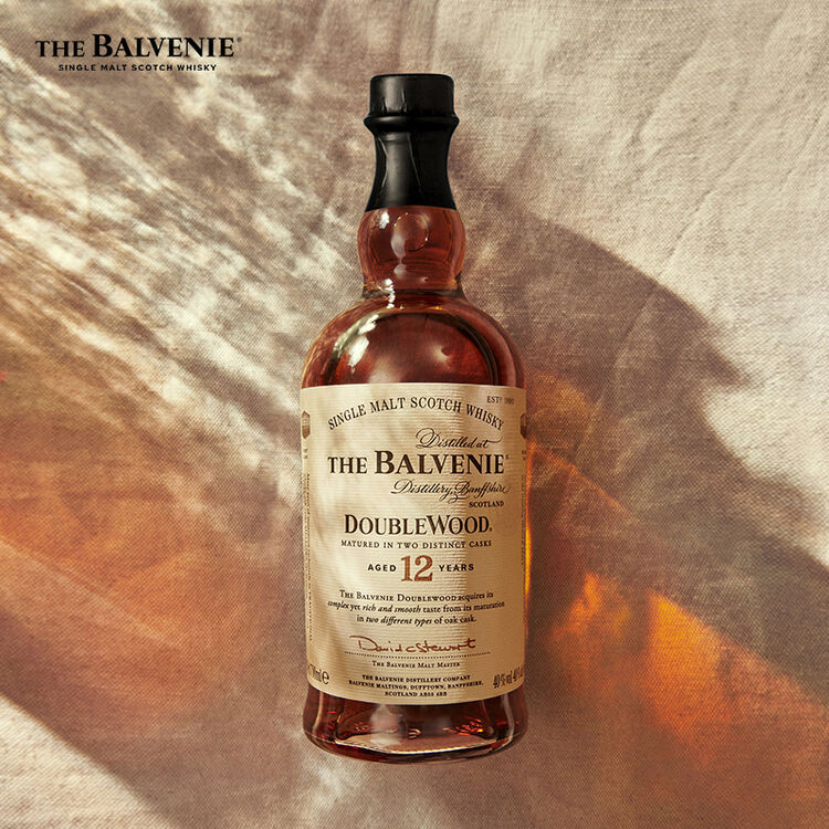 百富(the balvenie)洋酒 12年单一麦芽苏格兰威士忌700ml 双桶陈酿