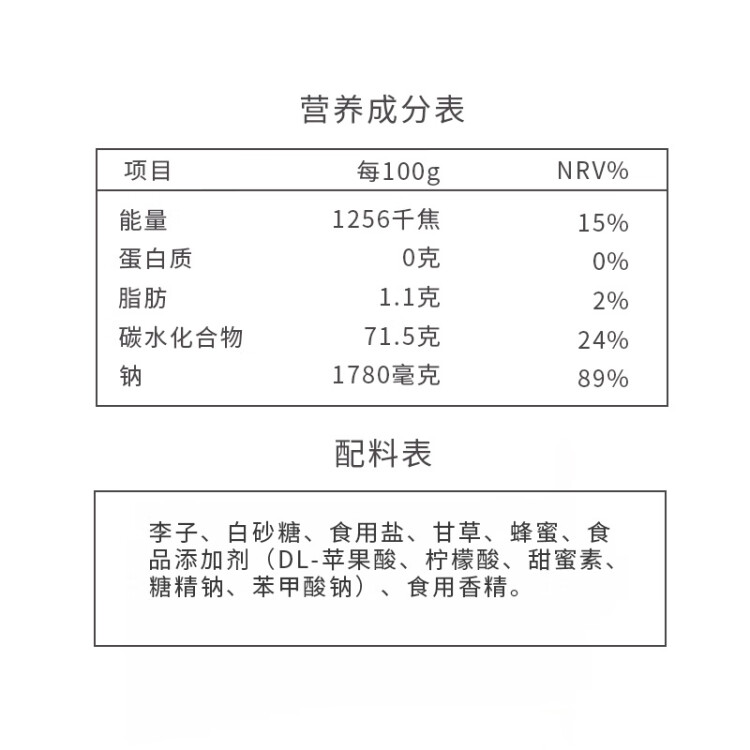 同享九制乌梅125g/袋 蜜饯果干休闲办公零食 光明服务菜管家商品