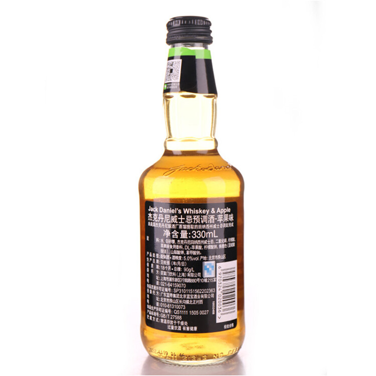 杰克丹尼（Jack Daniels）禮盒裝可樂(lè)+檸檬+蘋(píng)果味330ml*6瓶威士忌預(yù)調(diào)酒 菜管家商品