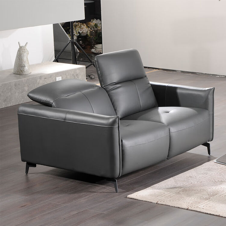 索菲尼 沙发 客厅真皮沙发 意式极简沙发 现代简约头层牛皮功能沙发