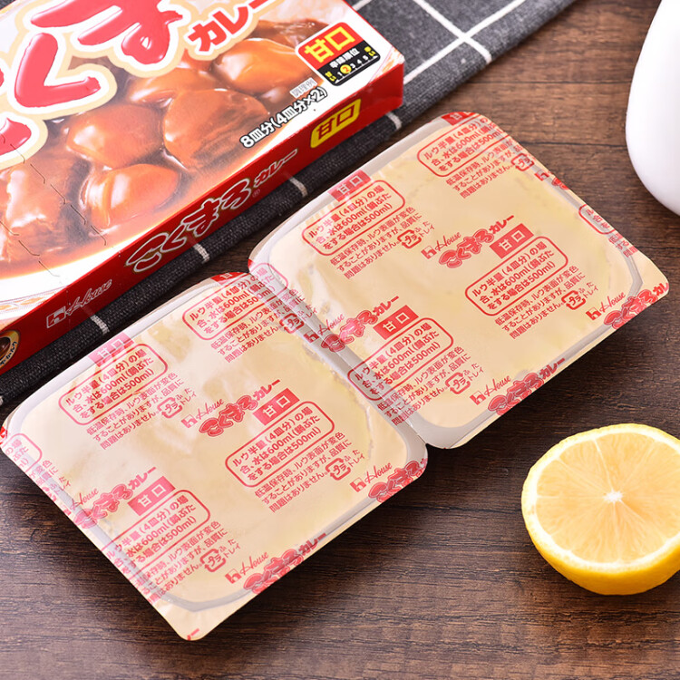 日本进口 好侍（House）浓厚香味咖喱甜味 日式咖喱块浓香味 儿童口味咖喱 140g 光明服务菜管家商品 